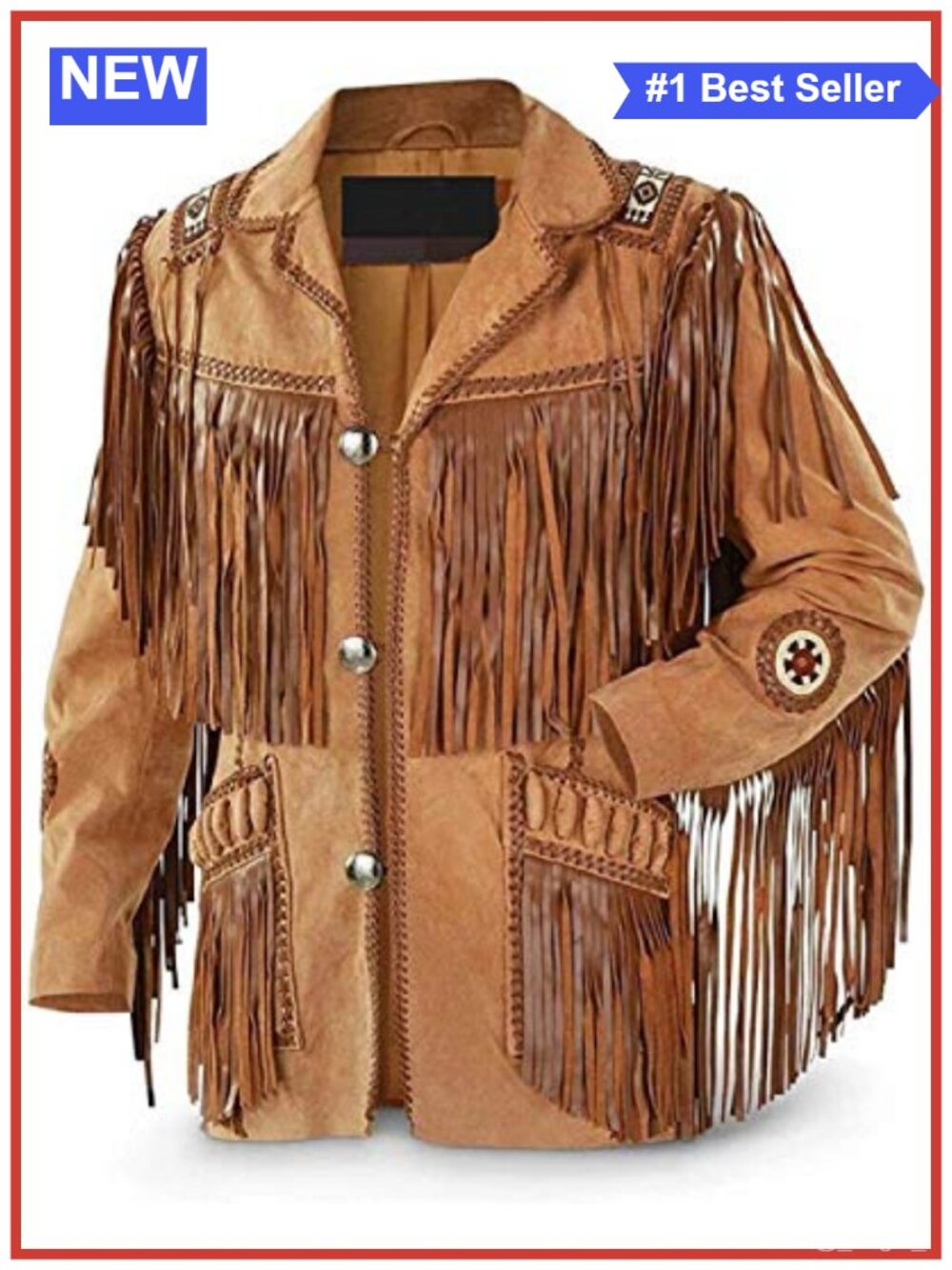Women's 100% Genuine Suede Fringe Jacket Western Cowgirl Leather Aviator Coat